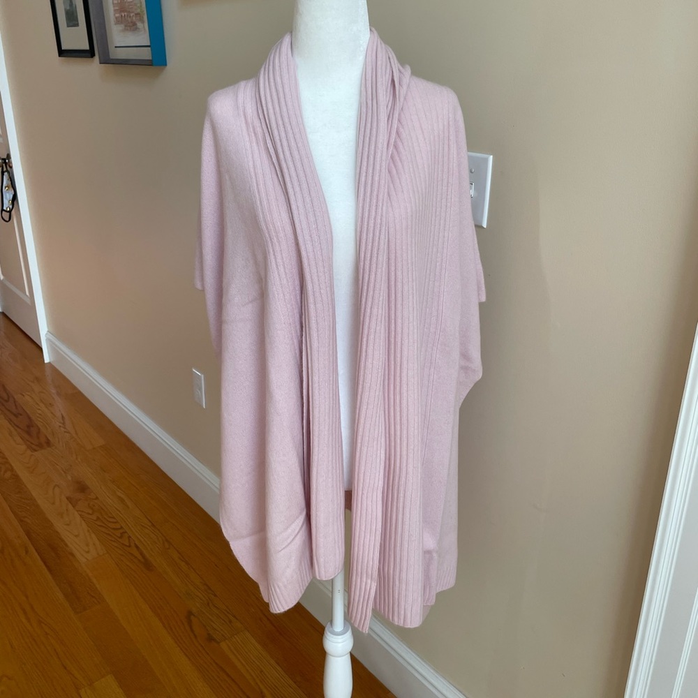 Soft Cashmere Ribbed Poncho from NAADAM